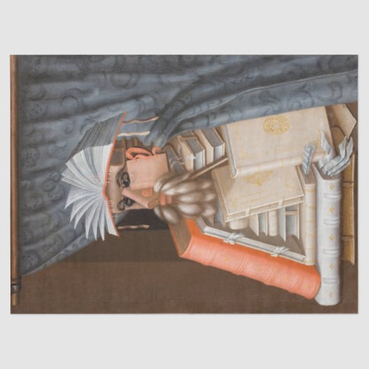 Giuseppe Arcimboldo - De Librarian Tissuepapier (Voorkant)