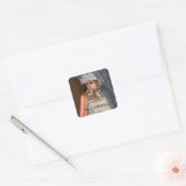 Giuseppe Arcimboldo - De Librarian Vierkante Sticker (Envelop)