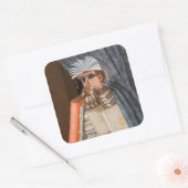 Giuseppe Arcimboldo - De Librarian Vierkante Sticker (Envelop)