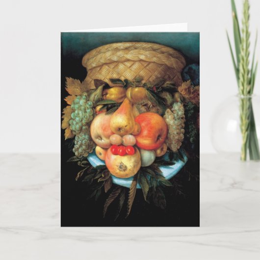 Giuseppe Arcimboldo - de Mand van het Fruit Kaart (Voorkant)