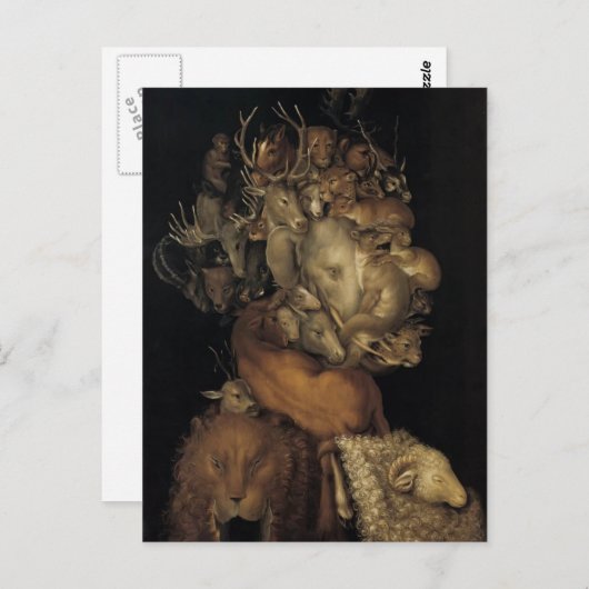 Giuseppe Arcimboldo- Earth Briefkaart (Voorkant / Achterkant)