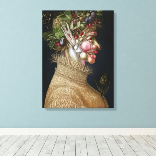 Giuseppe Arcimboldo Summer Canvas Afdruk (Insitu (Houten vloer))