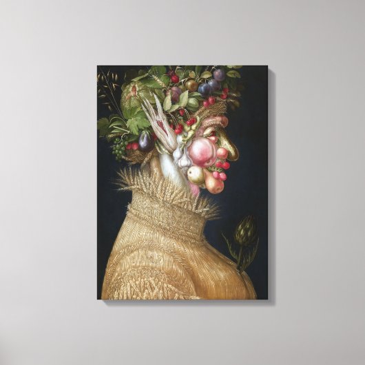 Giuseppe Arcimboldo Summer Canvas Afdruk (Voorkant)