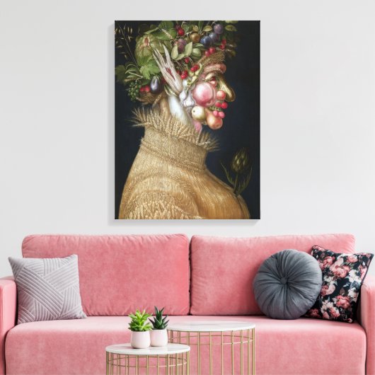Giuseppe Arcimboldo Summer Canvas Afdruk (Insitu (Woonkamer))