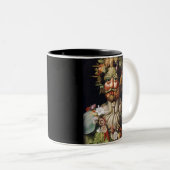 Giuseppe Arcimboldo Vegetable Man (Vertumnus) Tweekleurige Koffiemok (Voorkant rechts)