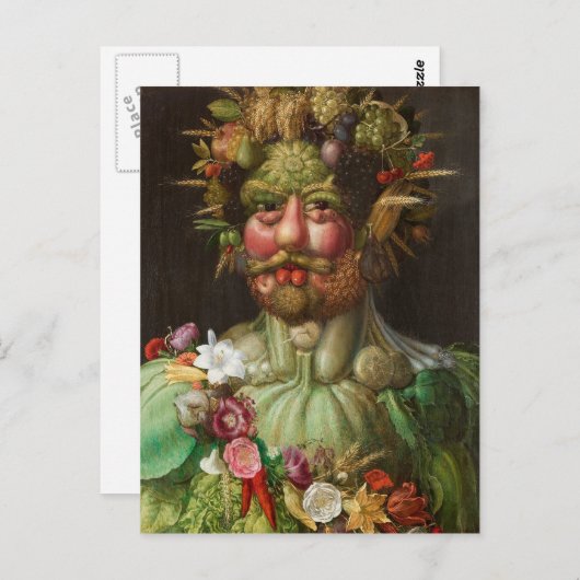 Giuseppe Arcimboldo - Vertumnus Briefkaart (Voorkant / Achterkant)