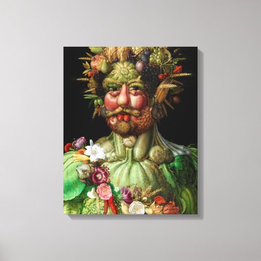 Giuseppe Arcimboldo - Vertumnus Canvas Afdruk (Voorkant)