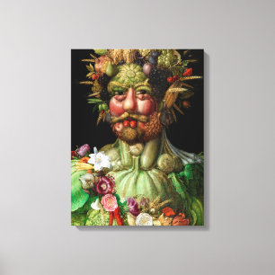 Giuseppe Arcimboldo - Vertumnus Canvas Afdruk