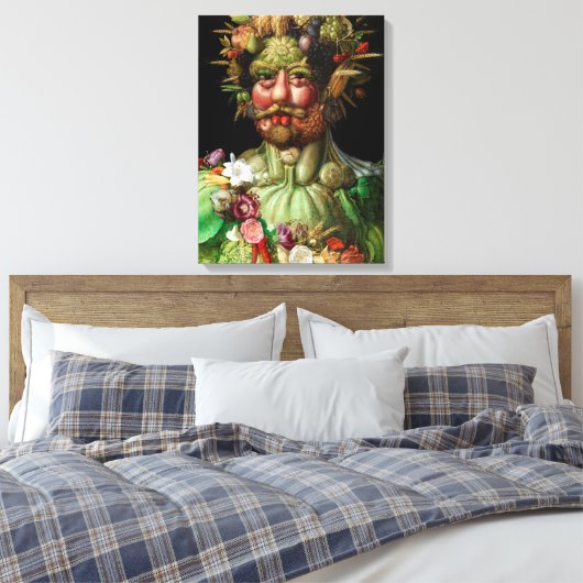 Giuseppe Arcimboldo - Vertumnus Canvas Afdruk (Insitu (Slaapkamer))