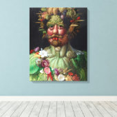 Giuseppe Arcimboldo Vertumnus Canvas Afdruk (Insitu (Houten vloer))