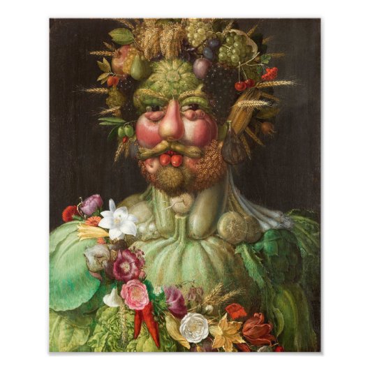 Giuseppe Arcimboldo - Vertumnus Foto Afdruk (Voorkant)