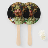 Giuseppe Arcimboldo - Vertumnus Handwaaier (Voorkant en achterkant)