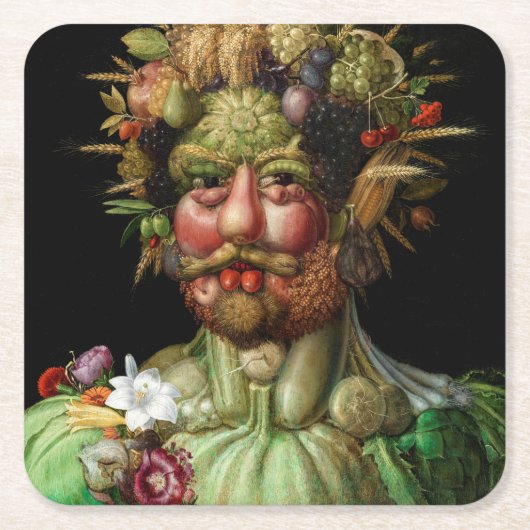 Giuseppe Arcimboldo - Vertumnus Kartonnen Onderzetters (Voorkant)