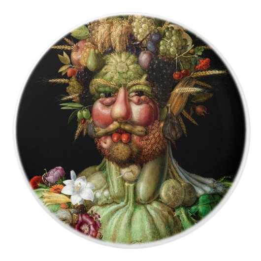 Giuseppe Arcimboldo - Vertumnus Keramische Knop (Voorkant)
