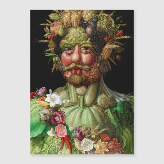 Giuseppe Arcimboldo - Vertumnus Magnetische Kaart (Voorkant)