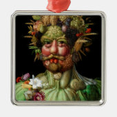 Giuseppe Arcimboldo - Vertumnus Metalen Ornament (Voorkant)