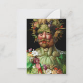 Giuseppe Arcimboldo - Vertumnus Notitiekaartje (Voorkant)