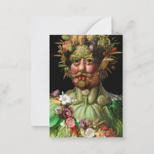 Giuseppe Arcimboldo - Vertumnus Notitiekaartje (Voorkant)