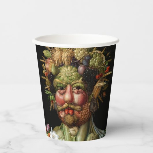 Giuseppe Arcimboldo - Vertumnus Papieren Bekers (Voorkant)