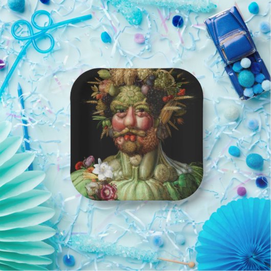 Giuseppe Arcimboldo - Vertumnus Papieren Bordje (Feest)