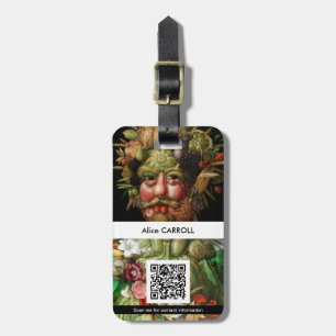 Giuseppe Arcimboldo - Vertumnus - QR-code Bagagelabel
