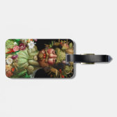 Giuseppe Arcimboldo - Vertumnus - QR-code Bagagelabel (Achterkant horizontaal)