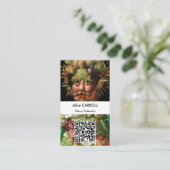 Giuseppe Arcimboldo - Vertumnus - QR-code Visitekaartje (Staand voorkant)