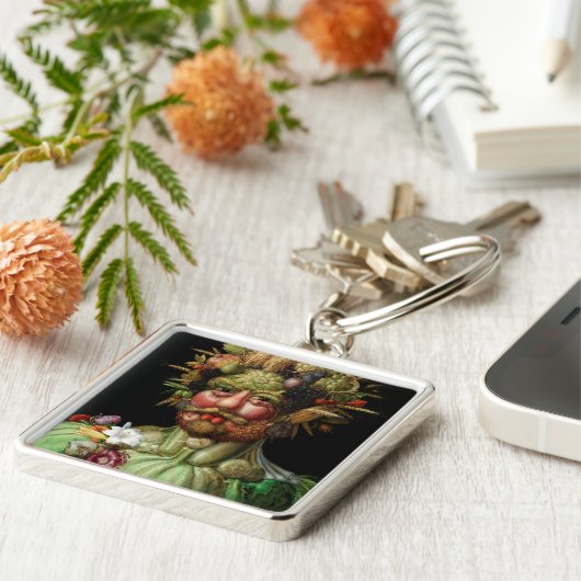 Giuseppe Arcimboldo - Vertumnus Sleutelhanger (Zijkant)