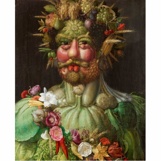 Giuseppe Arcimboldo - Vertumnus Staand Fotobeeldje (Voorkant)