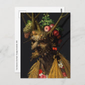 Giuseppe Arcimboldo - Vier Seizoenen in één hoofd Briefkaart (Voorkant / Achterkant)
