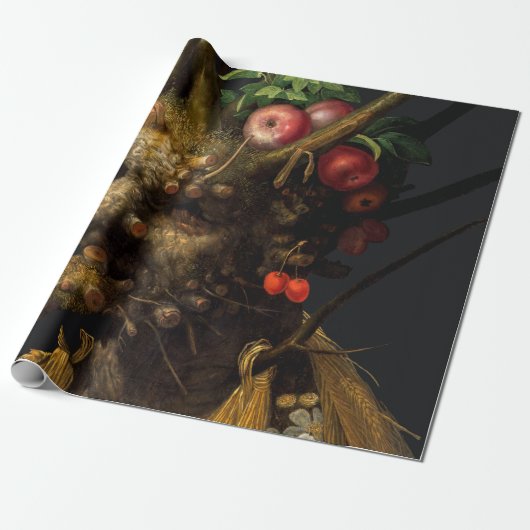 Giuseppe Arcimboldo - Vier seizoenen in één hoofd Cadeaupapier (Uitgerold)