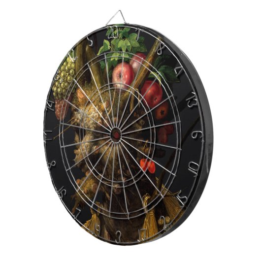 Giuseppe Arcimboldo - Vier seizoenen in één hoofd Dartbord (Voorkant Rechts)
