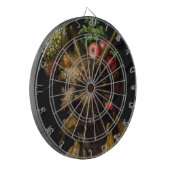 Giuseppe Arcimboldo - Vier seizoenen in één hoofd Dartbord (Voorkant Links)