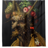Giuseppe Arcimboldo - Vier seizoenen in één hoofd Douchegordijn (Voorkant)
