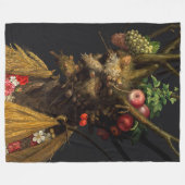 Giuseppe Arcimboldo - Vier seizoenen in één hoofd Fleece Deken (Voorkant (Horizontaal))