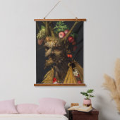 Giuseppe Arcimboldo - Vier seizoenen in één hoofd Hangend Wandkleed (Slaapkamer)