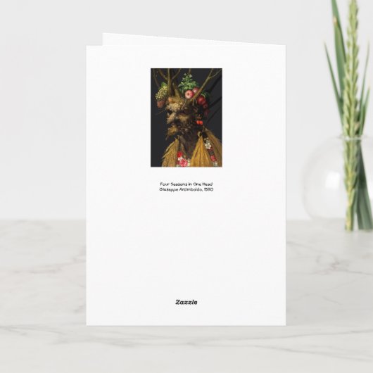 Giuseppe Arcimboldo - Vier seizoenen in één hoofd Kaart (Achterkant)