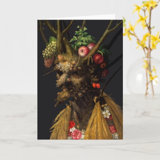 Giuseppe Arcimboldo - Vier seizoenen in één hoofd Kaart (Gele Bloem)