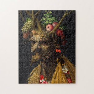 Giuseppe Arcimboldo - Vier seizoenen in één hoofd Legpuzzel