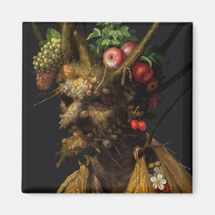 Giuseppe Arcimboldo - Vier seizoenen in één hoofd Magneet