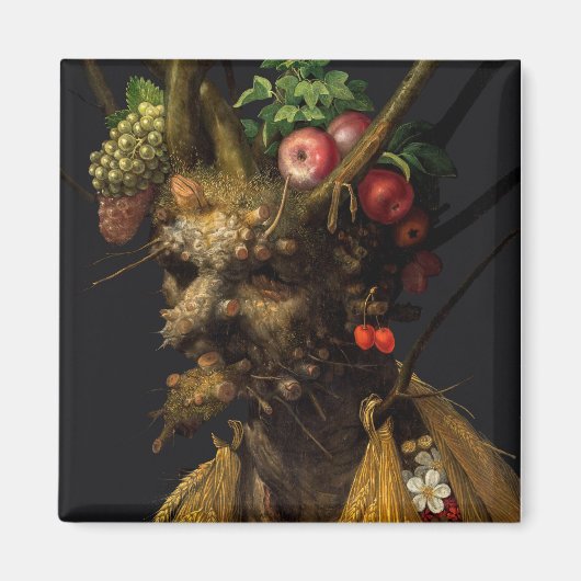 Giuseppe Arcimboldo - Vier Seizoenen in één hoofd Magneet (Voorkant)
