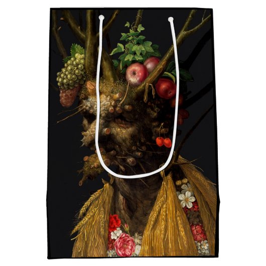 Giuseppe Arcimboldo - Vier seizoenen in één hoofd Medium Cadeauzakje (Achterkant)