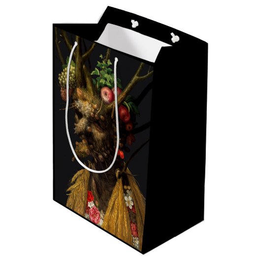 Giuseppe Arcimboldo - Vier seizoenen in één hoofd Medium Cadeauzakje (Achterkant Gekanteld)