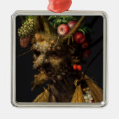 Giuseppe Arcimboldo - Vier seizoenen in één hoofd Metalen Ornament (Voorkant)