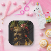 Giuseppe Arcimboldo - Vier seizoenen in één hoofd Papieren Bordje (Feest)