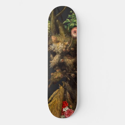 Giuseppe Arcimboldo - Vier seizoenen in één hoofd Persoonlijk Skateboard (Voorkant)