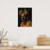 Giuseppe Arcimboldo - Vier seizoenen in één hoofd Poster (Keuken)