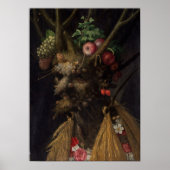 Giuseppe Arcimboldo Vier Seizoenen in één hoofd Poster (Voorkant)