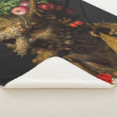 Giuseppe Arcimboldo - Vier seizoenen in één hoofd Sherpa Deken (3/4)