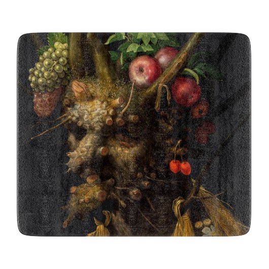 Giuseppe Arcimboldo - Vier seizoenen in één hoofd Snijplank (Voorkant)